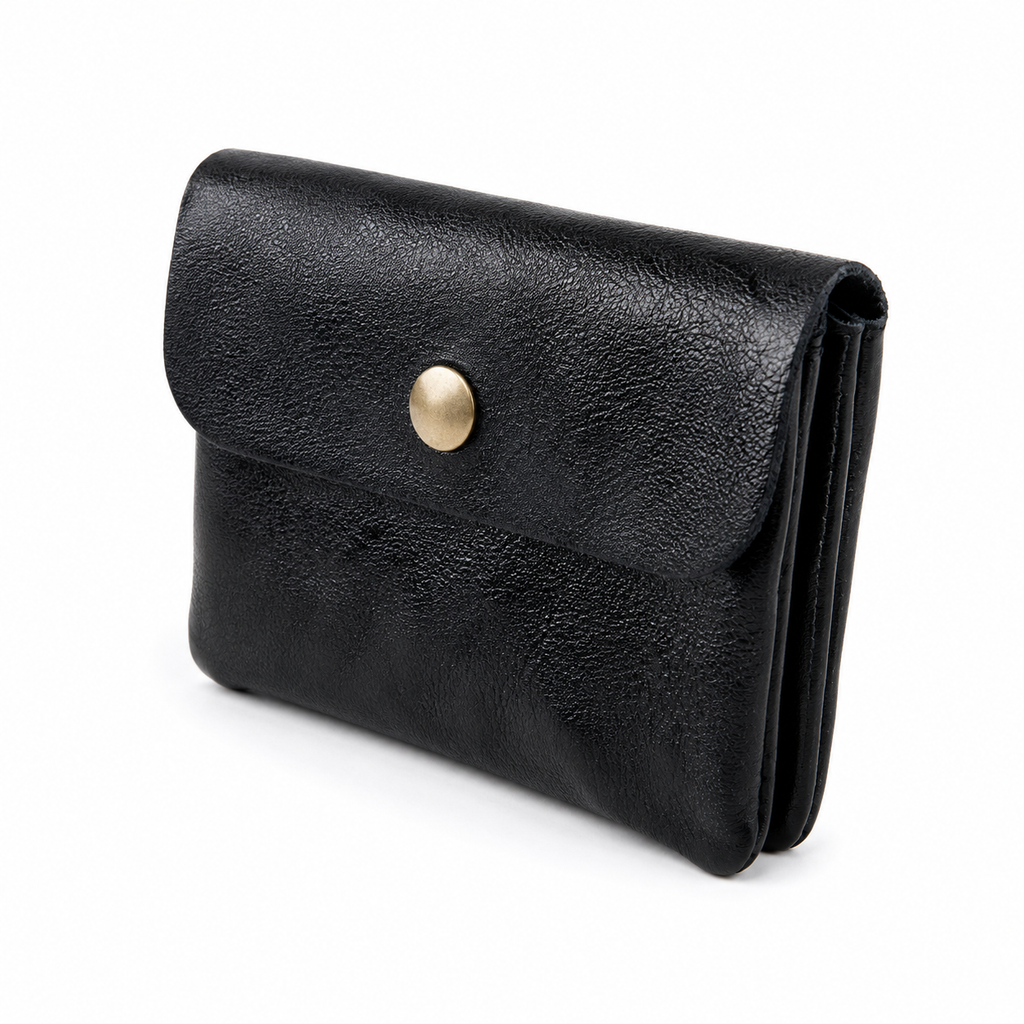 Porte monnaie 100% Cuir Noir