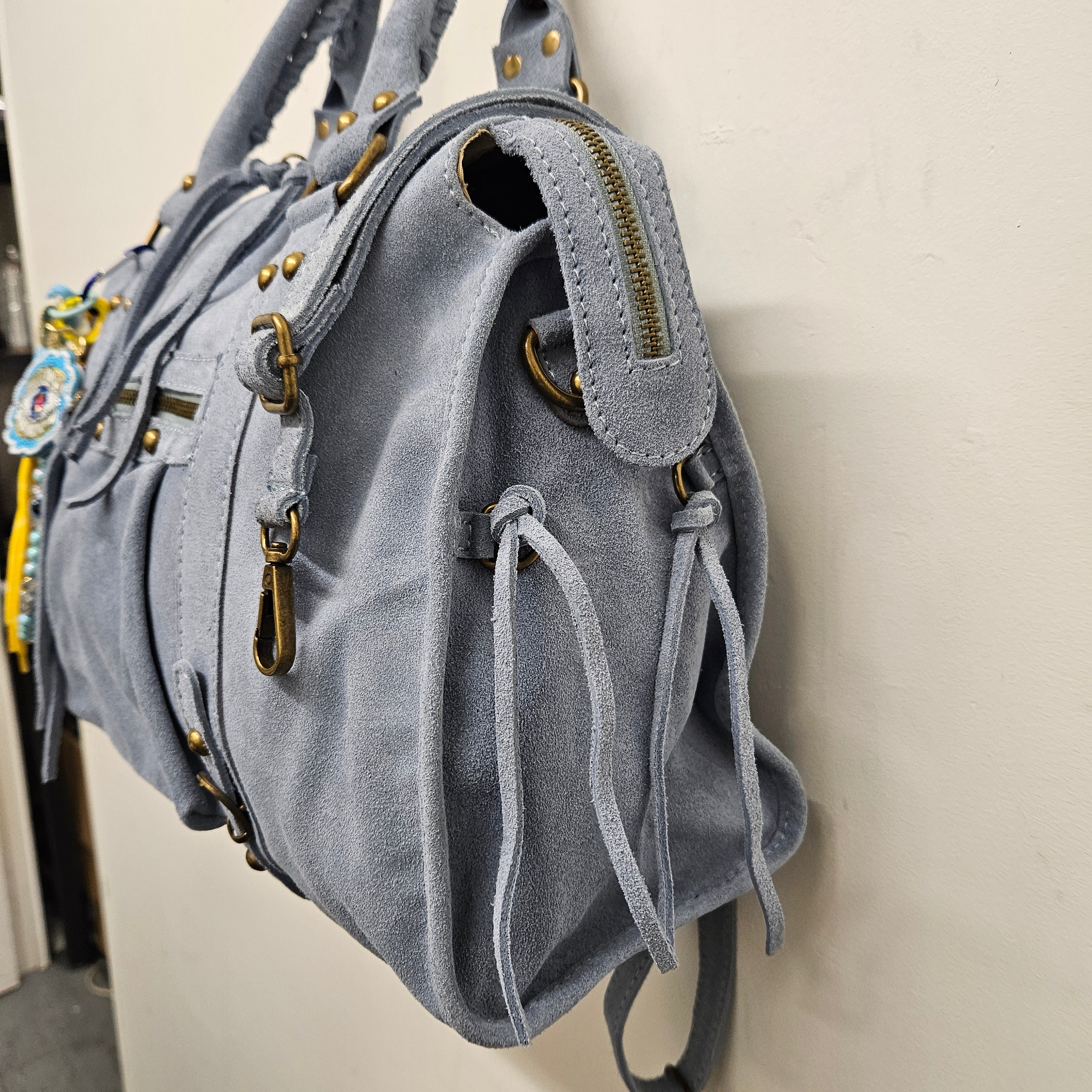 Grand Sac à main idéal pour les Cours , Bureau , Travaille , Week-End , Fourre-Tout Daim Cuir