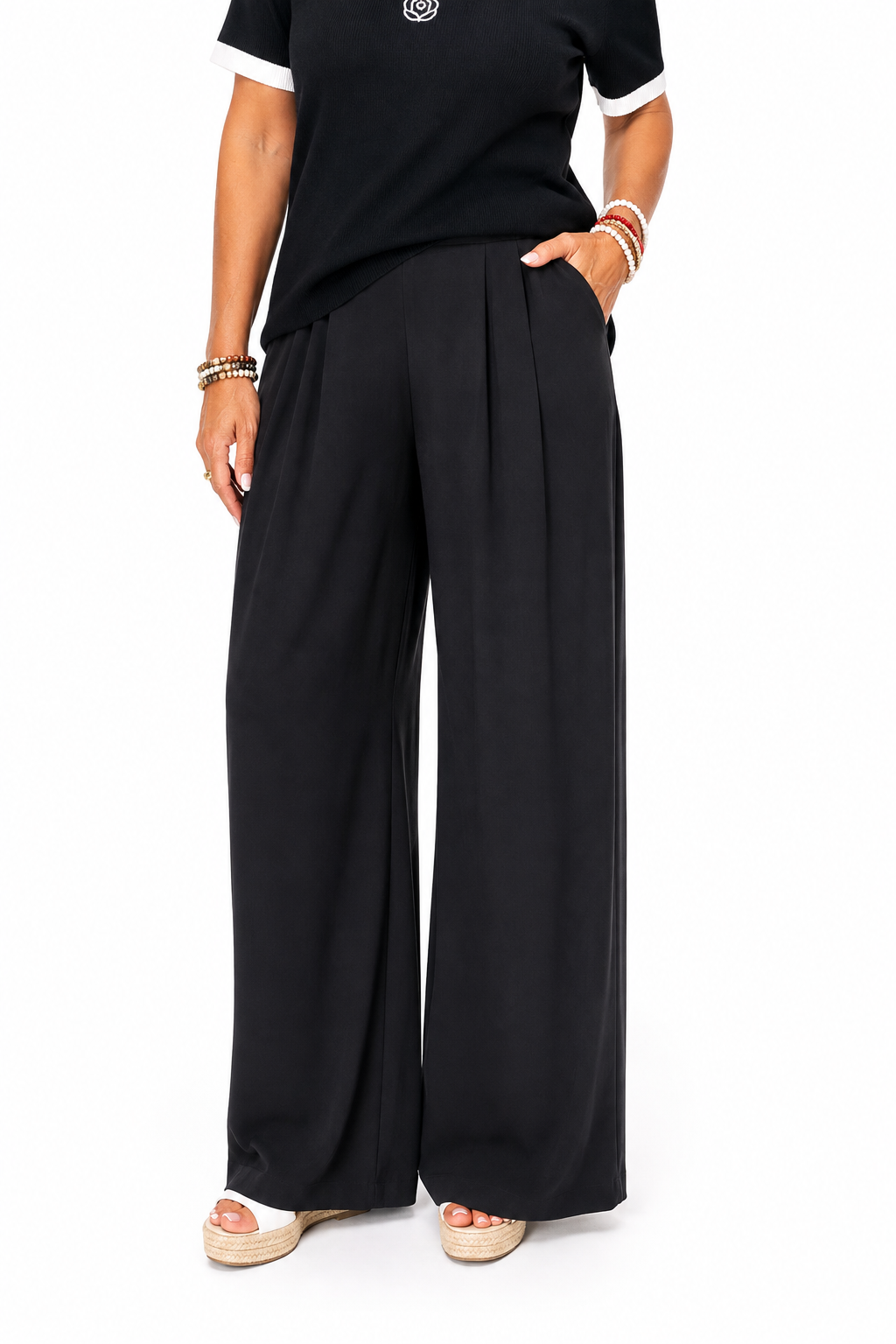 Pantalon Noir fluide taille unique