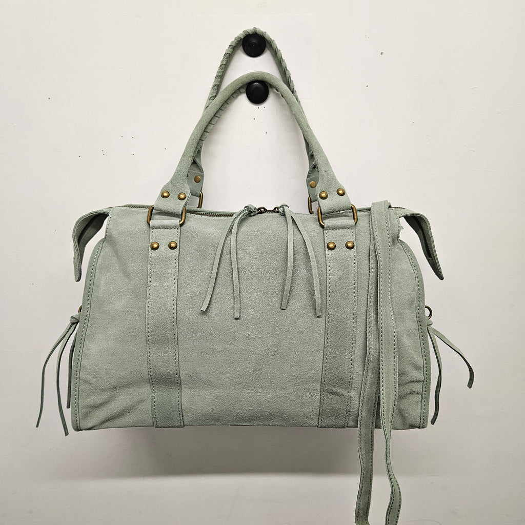 Grand Sac à main idéal pour les Cours , Bureau , Travaille , Week-End , Fourre-Tout Cuir Daim