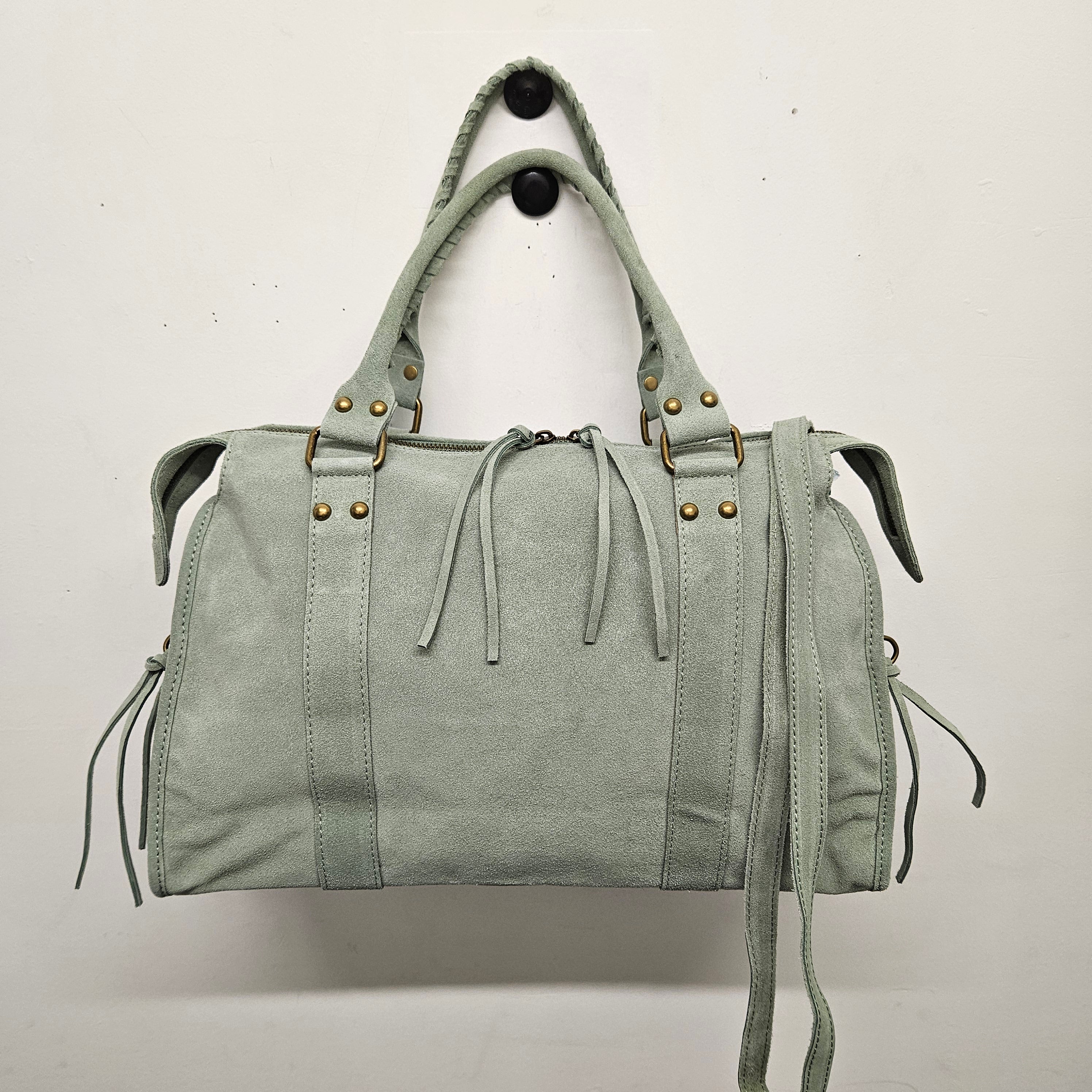 Grand Sac à main idéal pour les Cours , Bureau , Travaille , Week-End , Fourre-Tout Cuir Daim