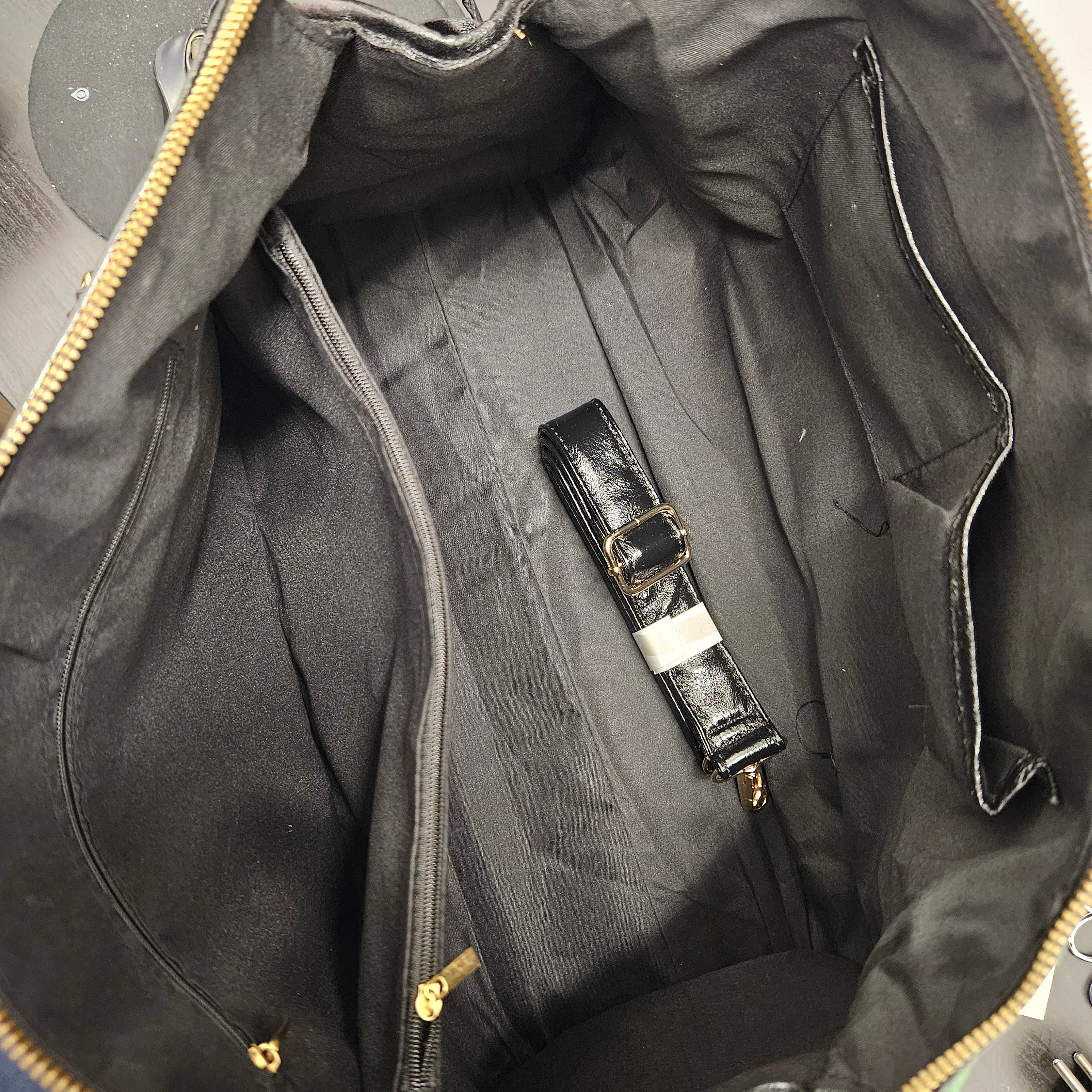Grand Sac à main noir irisée idéal pour les Cours , Bureau , Travaille , Week-End , Fourre-Tout