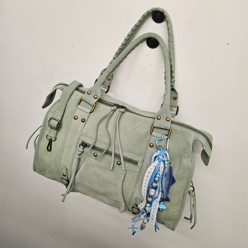 Grand Sac à main idéal pour les Cours , Bureau , Travaille , Week-End , Fourre-Tout Cuir Daim