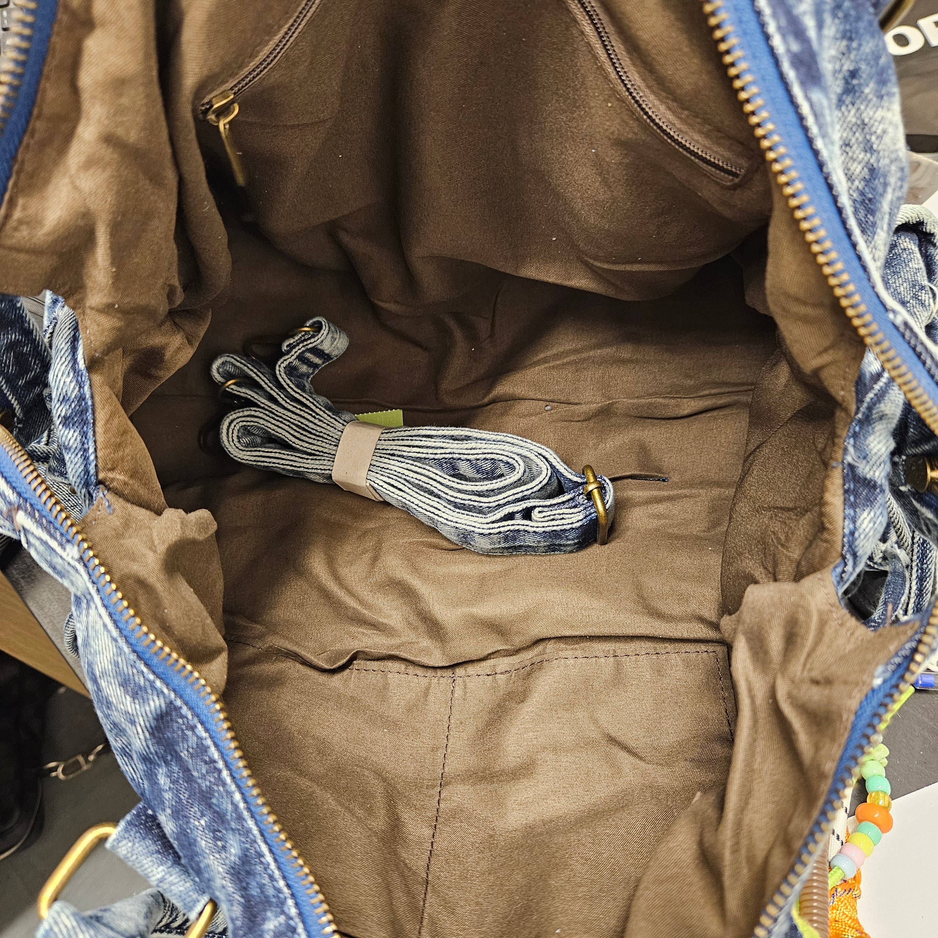 Grand Sac à main Jean idéal pour les Cours , Bureau , Travaille , Week-End , Fourre-Tout