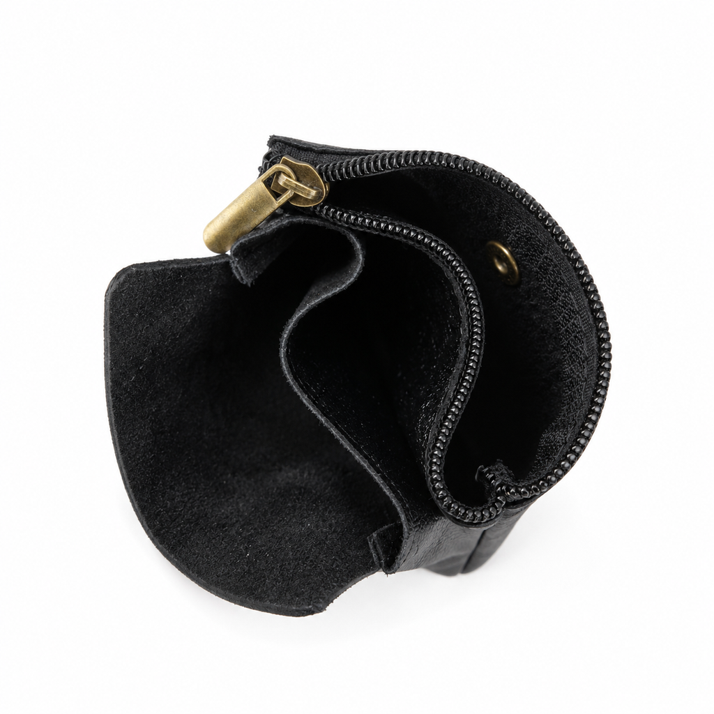 Porte monnaie 100% Cuir Noir