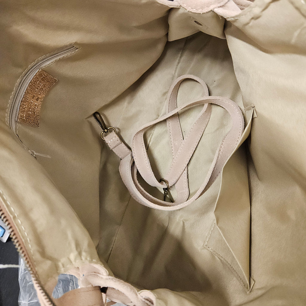 Grand Sac à main idéal pour les Cours , Bureau , Travaille , Week-End , Fourre-Tout Daim Cuir