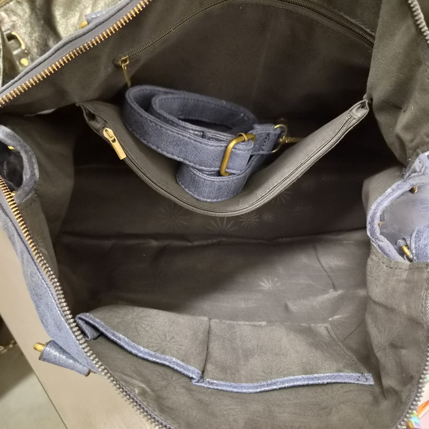 Grand Sac à main idéal pour les Cours SemiliCuir Marron Femme Grande Capacité Fourre-Tout