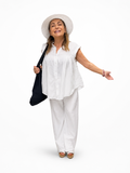 Chemise blanche Belle Matière 100 % coton Taille unique