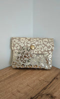 Porte monnaie 100% Cuir Léopard D'orée