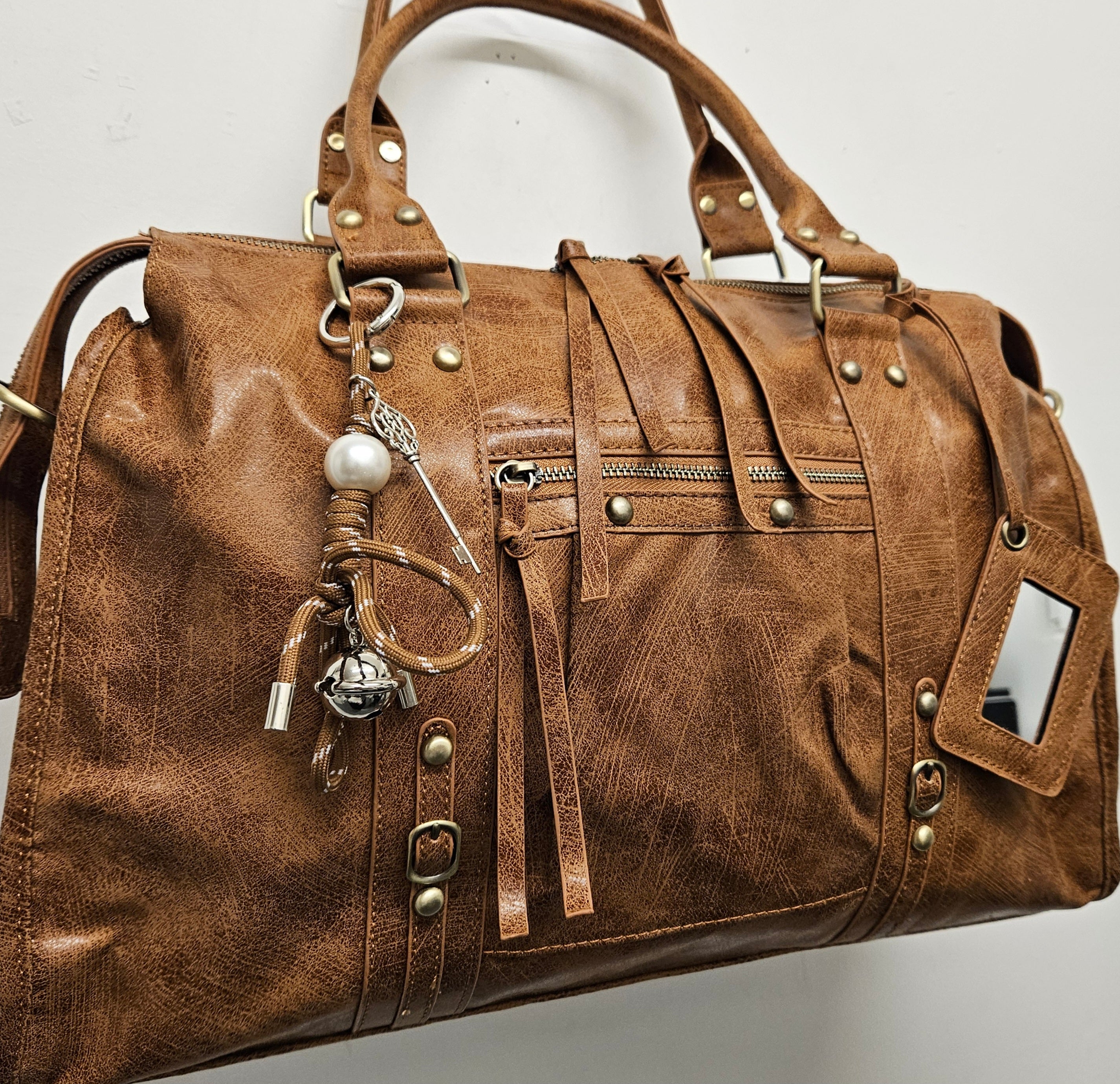 Grand Sac à main idéal pour les Cours SemiliCuir Marron Femme Grande Capacité Fourre-Tout