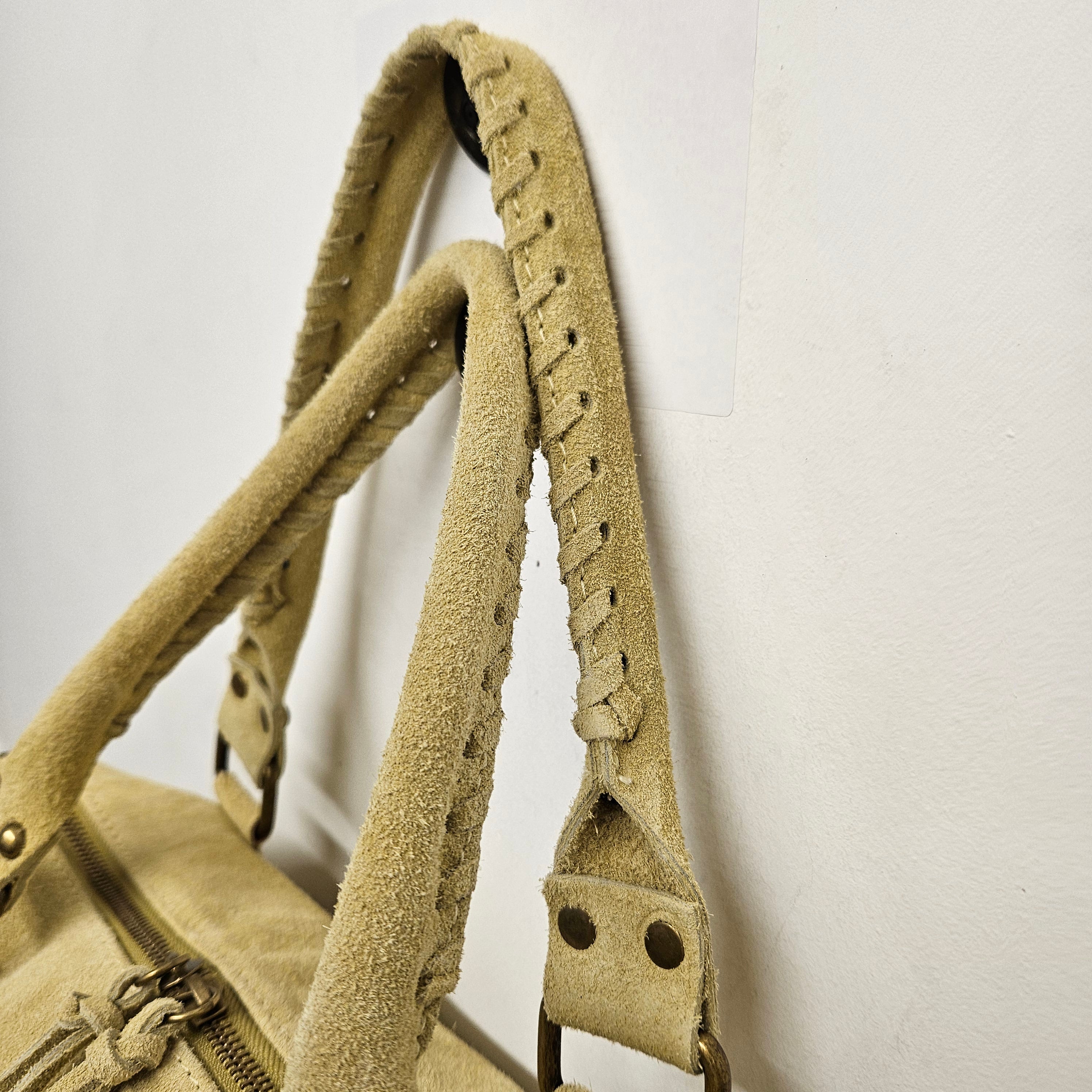 Grand Sac à main idéal pour les Cours , Bureau , Travaille , Week-End , Fourre-Tout Daim Cuir