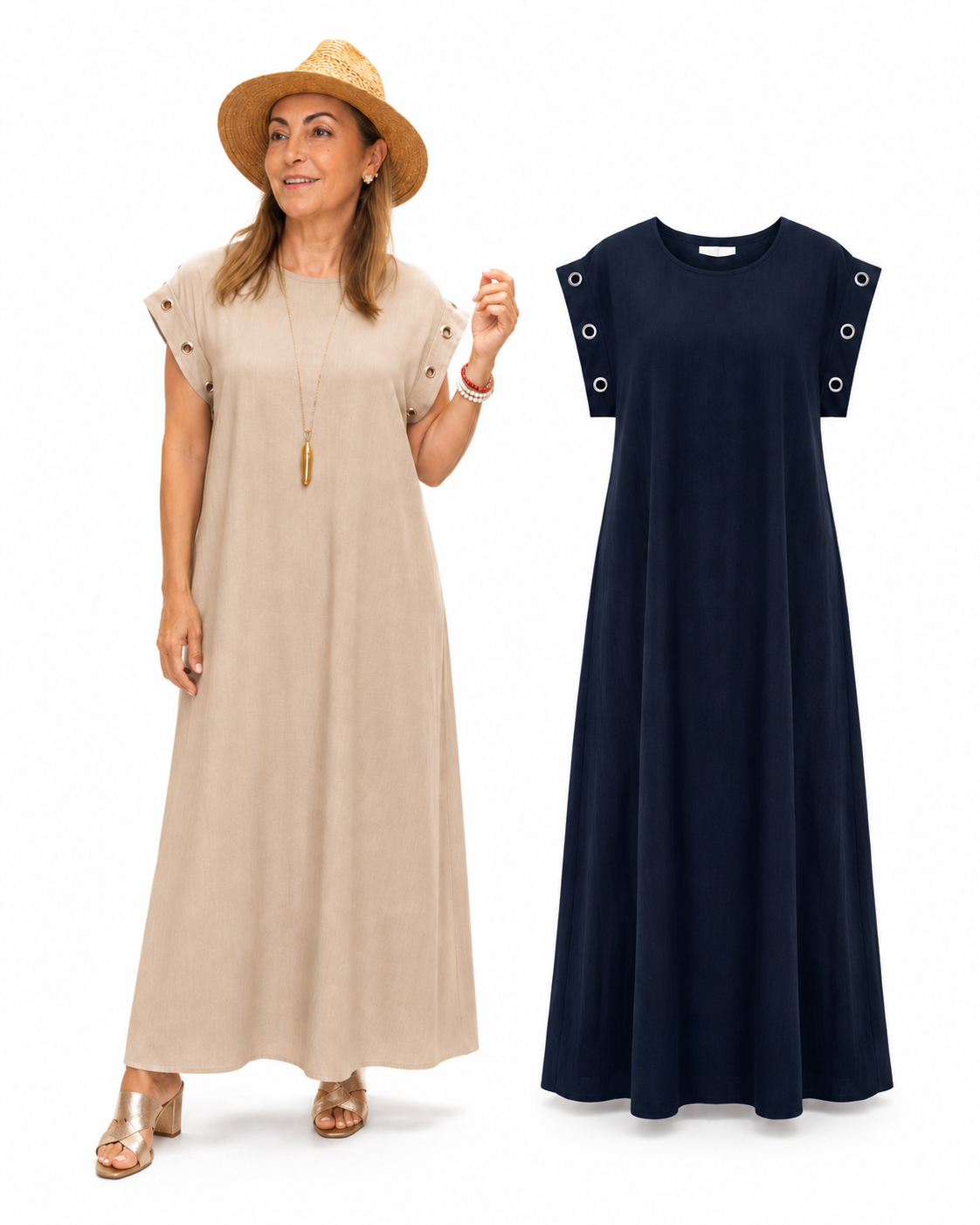Robe longue, légère et confortable Taille unique Belle Matière 100% Coton