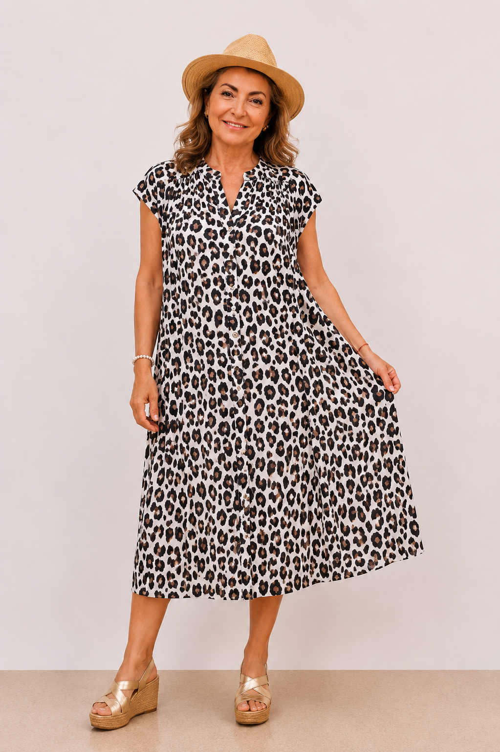 Robe Léopard – Taille Unique Viscose