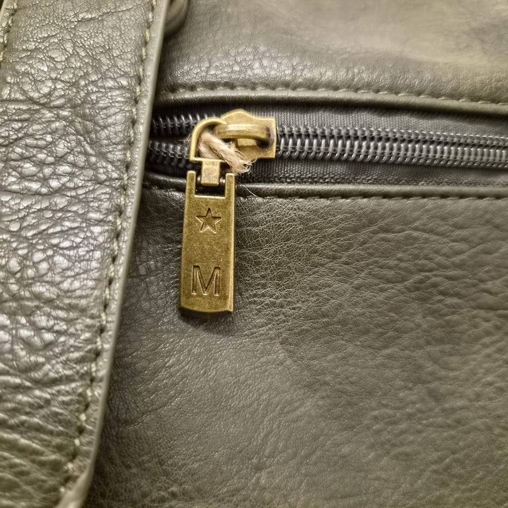 Grand sac à main en Semilicuir Couleur Kaki