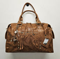 Grand Sac à main idéal pour les Cours SemiliCuir Marron Femme Grande Capacité Fourre-Tout