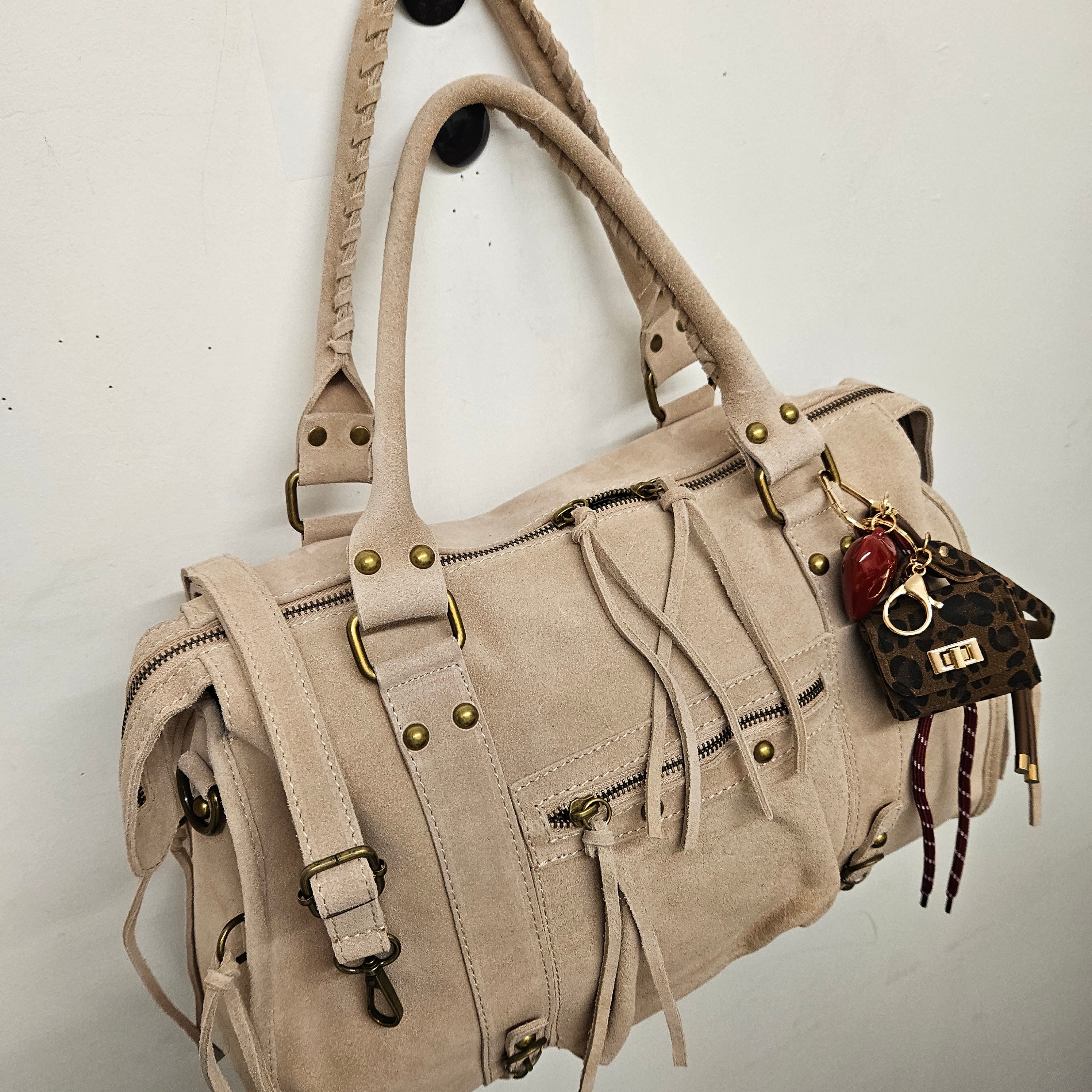 Grand Sac à main idéal pour les Cours , Bureau , Travaille , Week-End , Fourre-Tout Daim Cuir