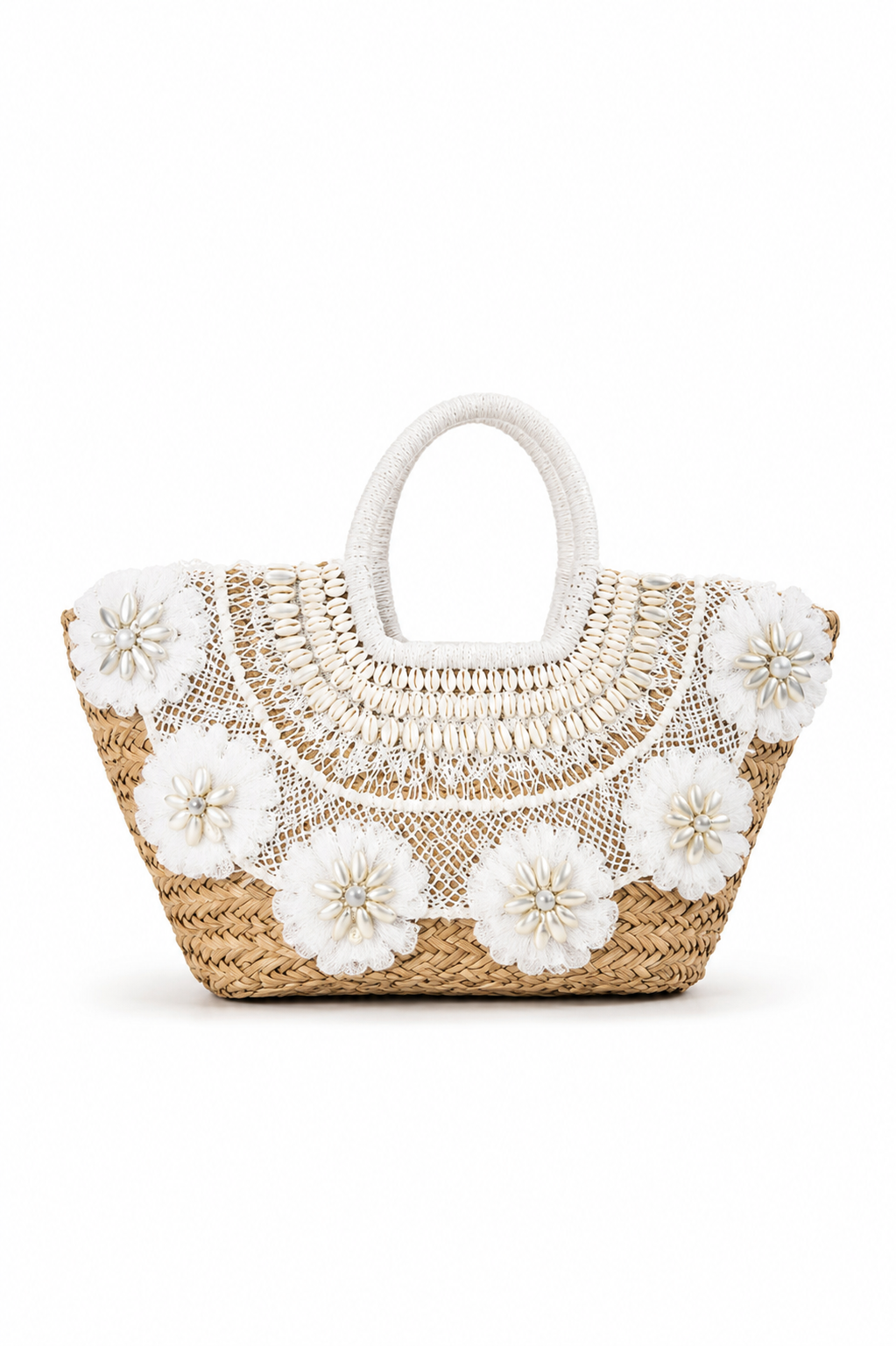 Sac cabas en paille – Style bohème chic