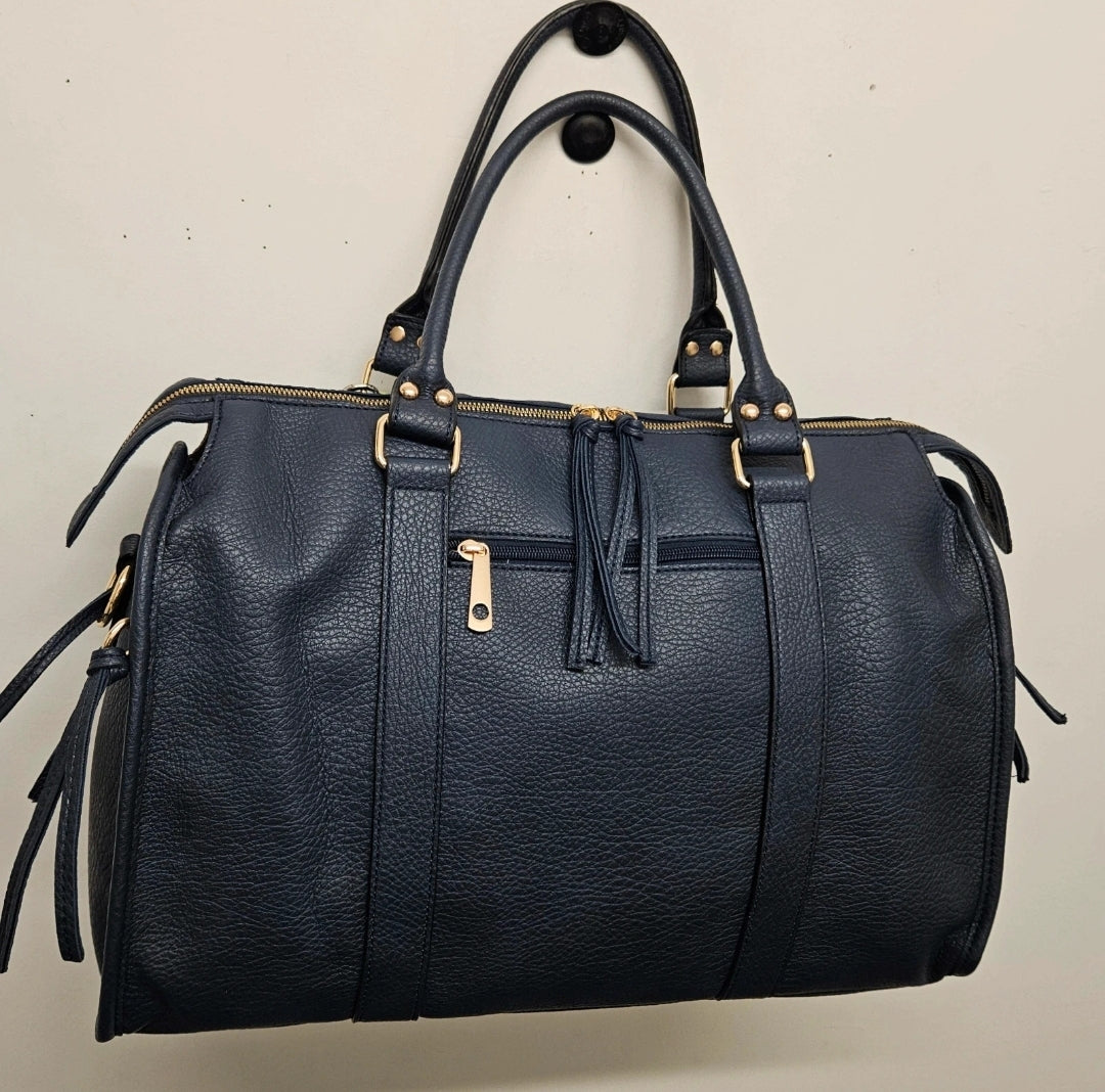 Grand Sac à main SemiliCuir Bleu Marine Femme Grande Capacité Fourre-Tout