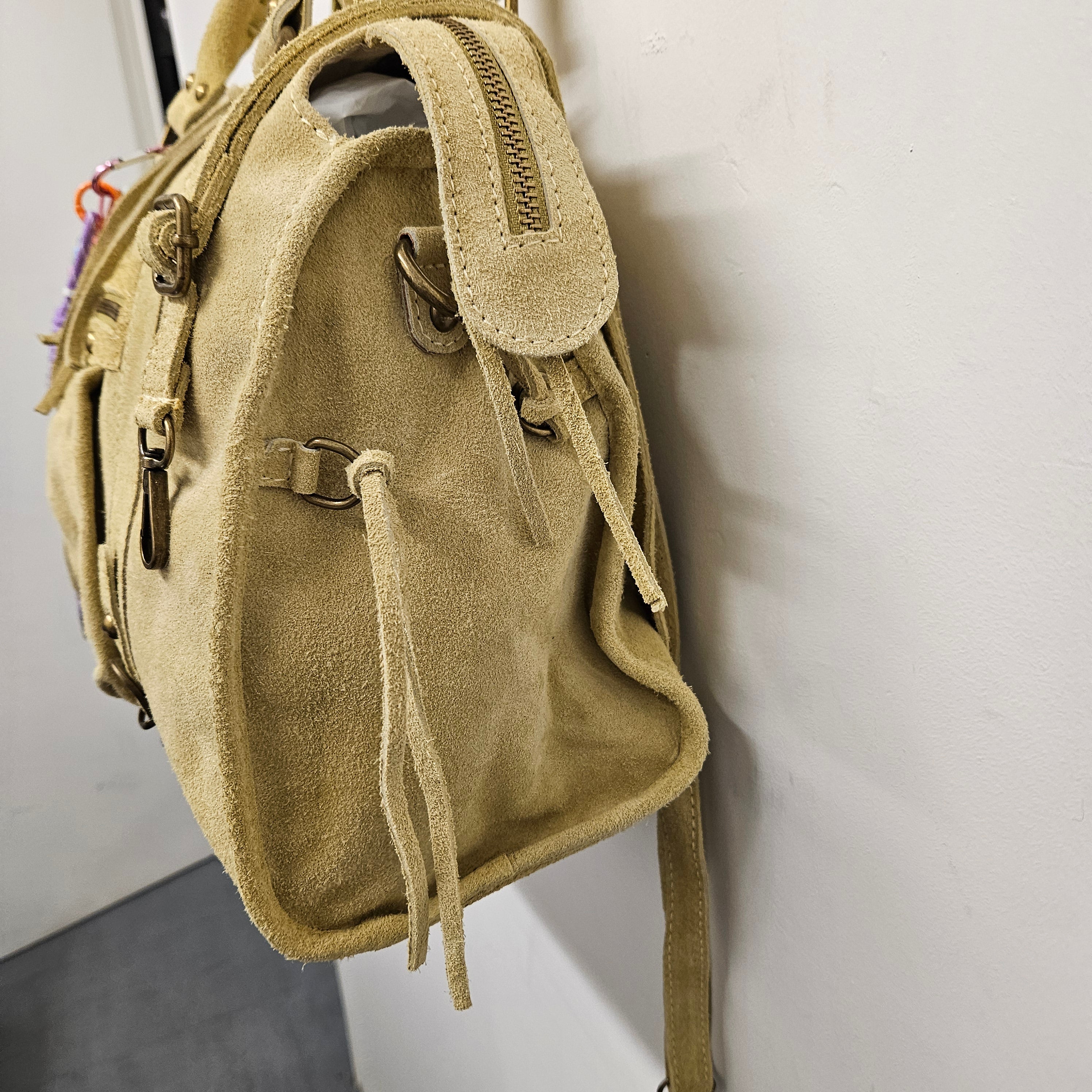 Grand Sac à main idéal pour les Cours , Bureau , Travaille , Week-End , Fourre-Tout Daim Cuir