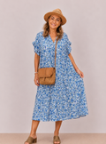 Robe fleurie – Belle Matière 100% Viscose Taille Unique
