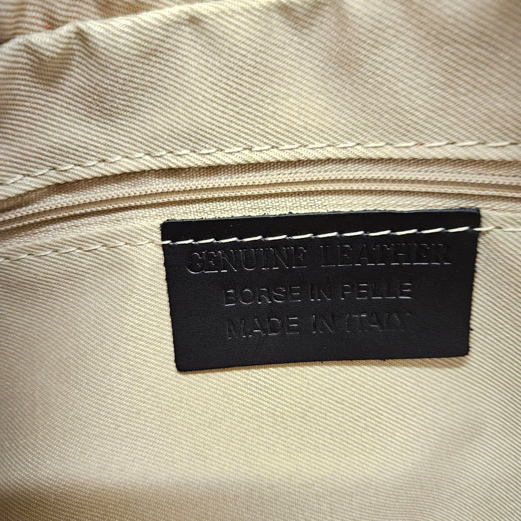 Grand Sac a main Cuir Daim Orange Fourre-Tout