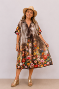 Robe fluide imprimée – Taille unique Viscose