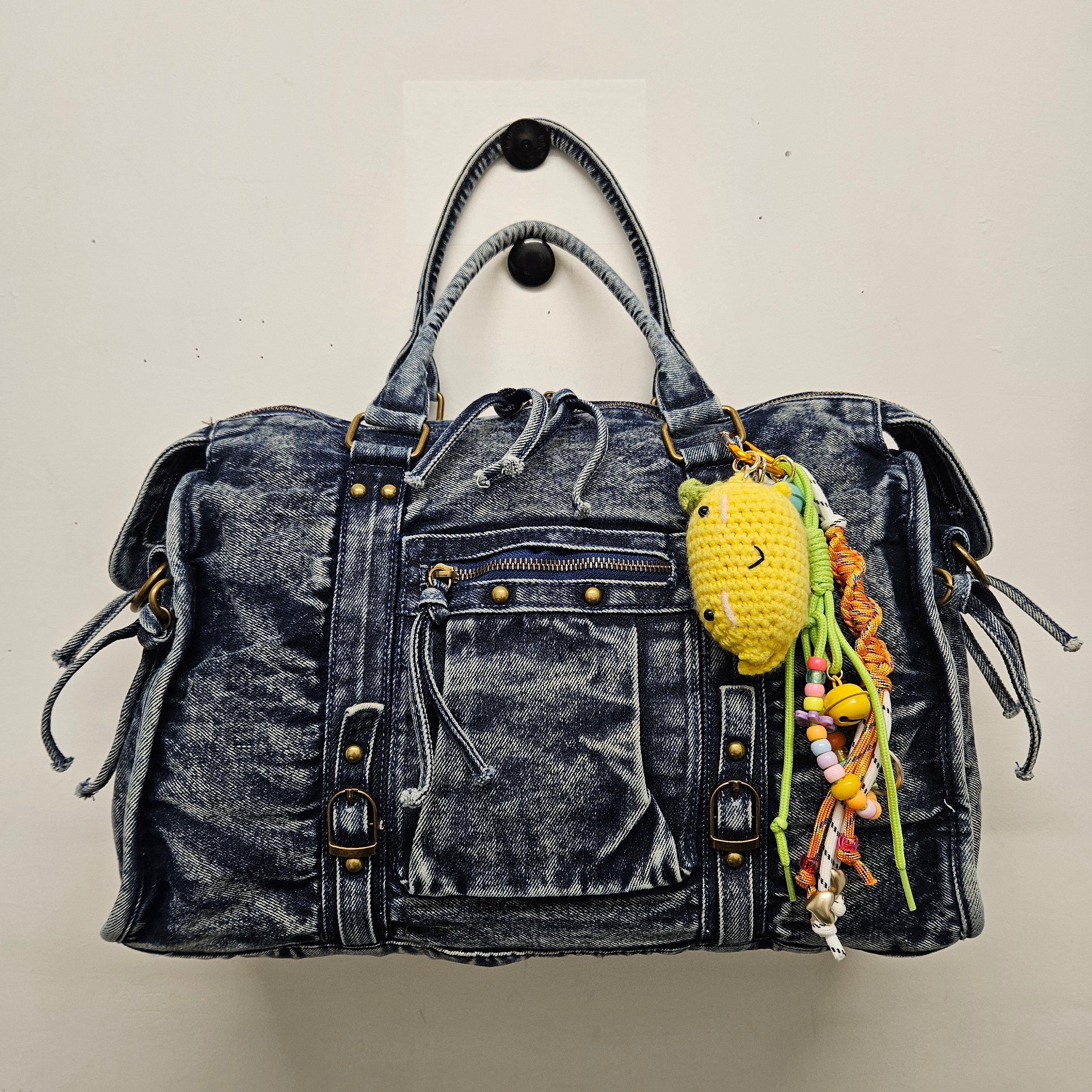 Grand Sac à main Jean idéal pour les Cours , Bureau , Travaille , Week-End , Fourre-Tout