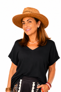 T-shirt noir Taille unique
100 % coton
Coupe ample et confortable