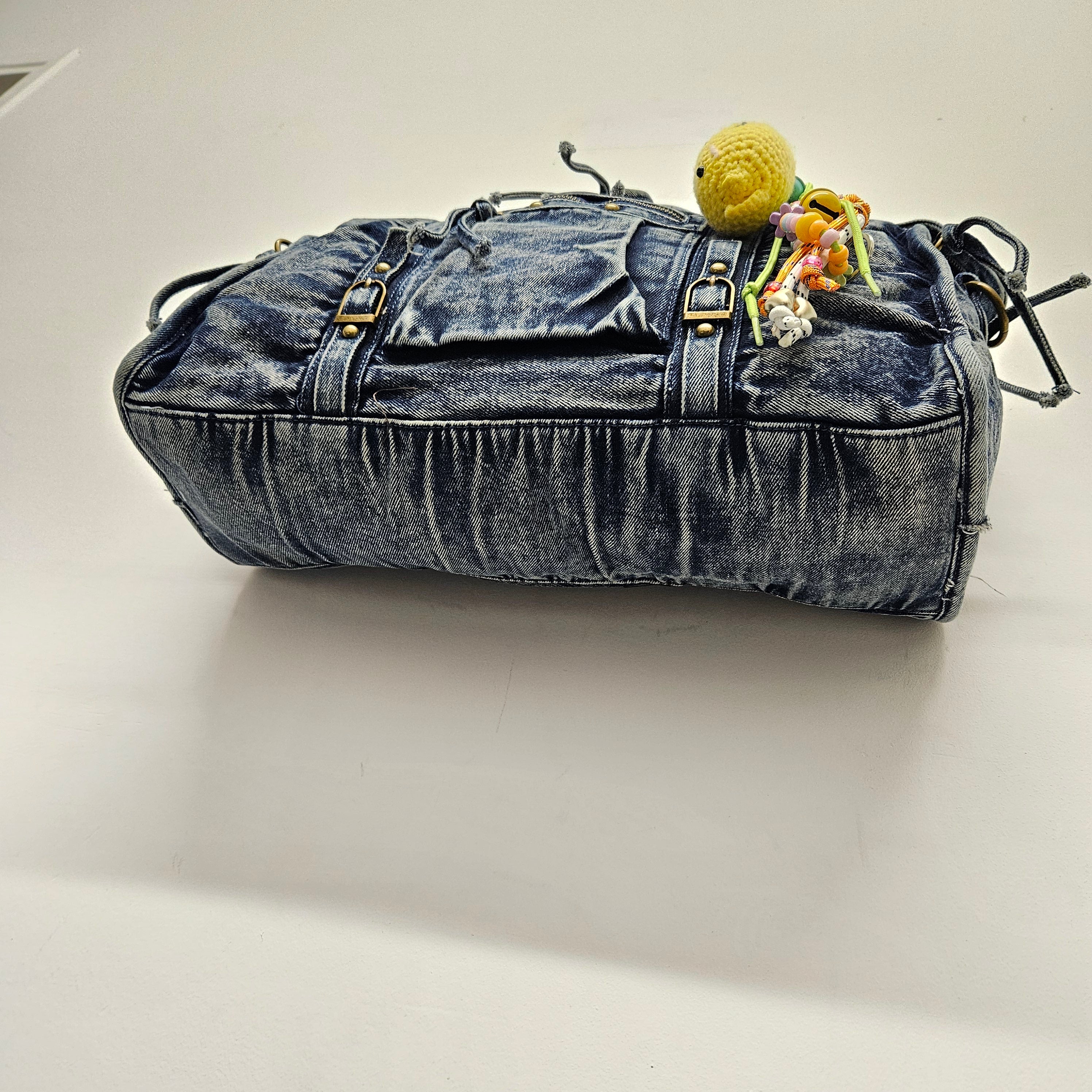 Grand Sac à main Jean idéal pour les Cours , Bureau , Travaille , Week-End , Fourre-Tout