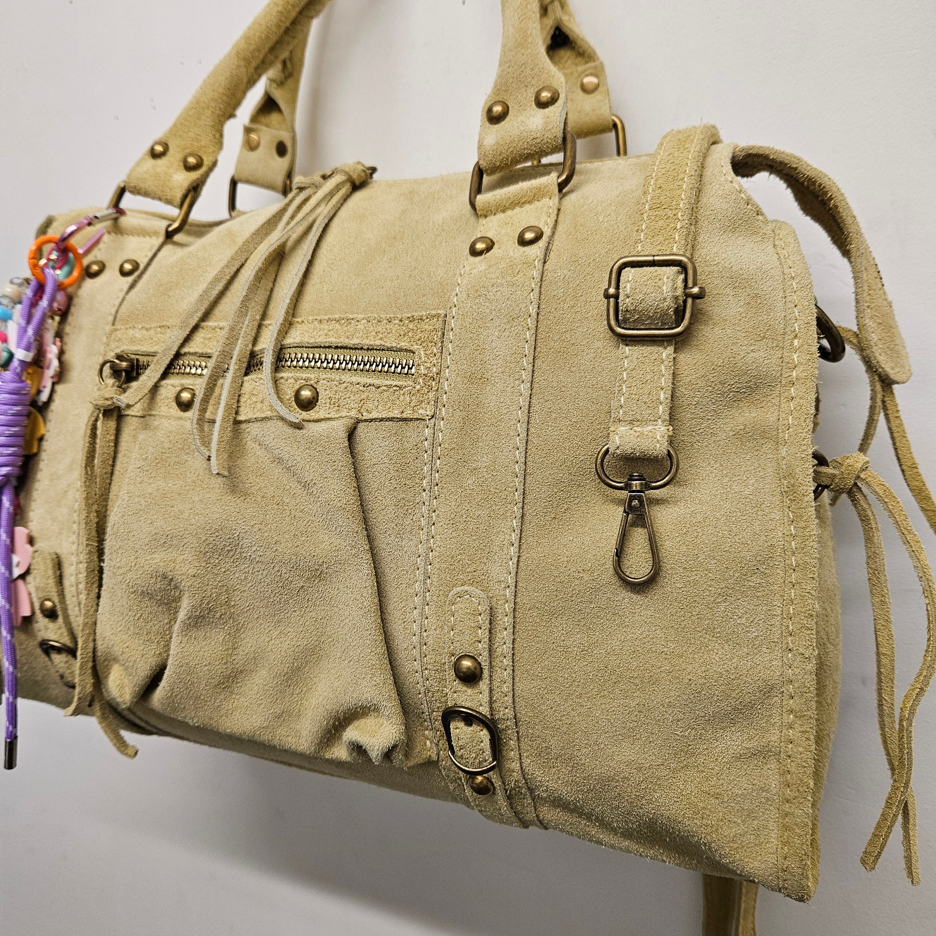 Grand Sac à main idéal pour les Cours , Bureau , Travaille , Week-End , Fourre-Tout Daim Cuir