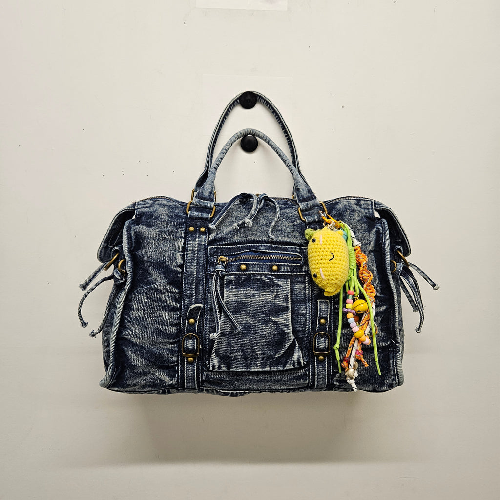 Grand Sac à main Jean idéal pour les Cours , Bureau , Travaille , Week-End , Fourre-Tout