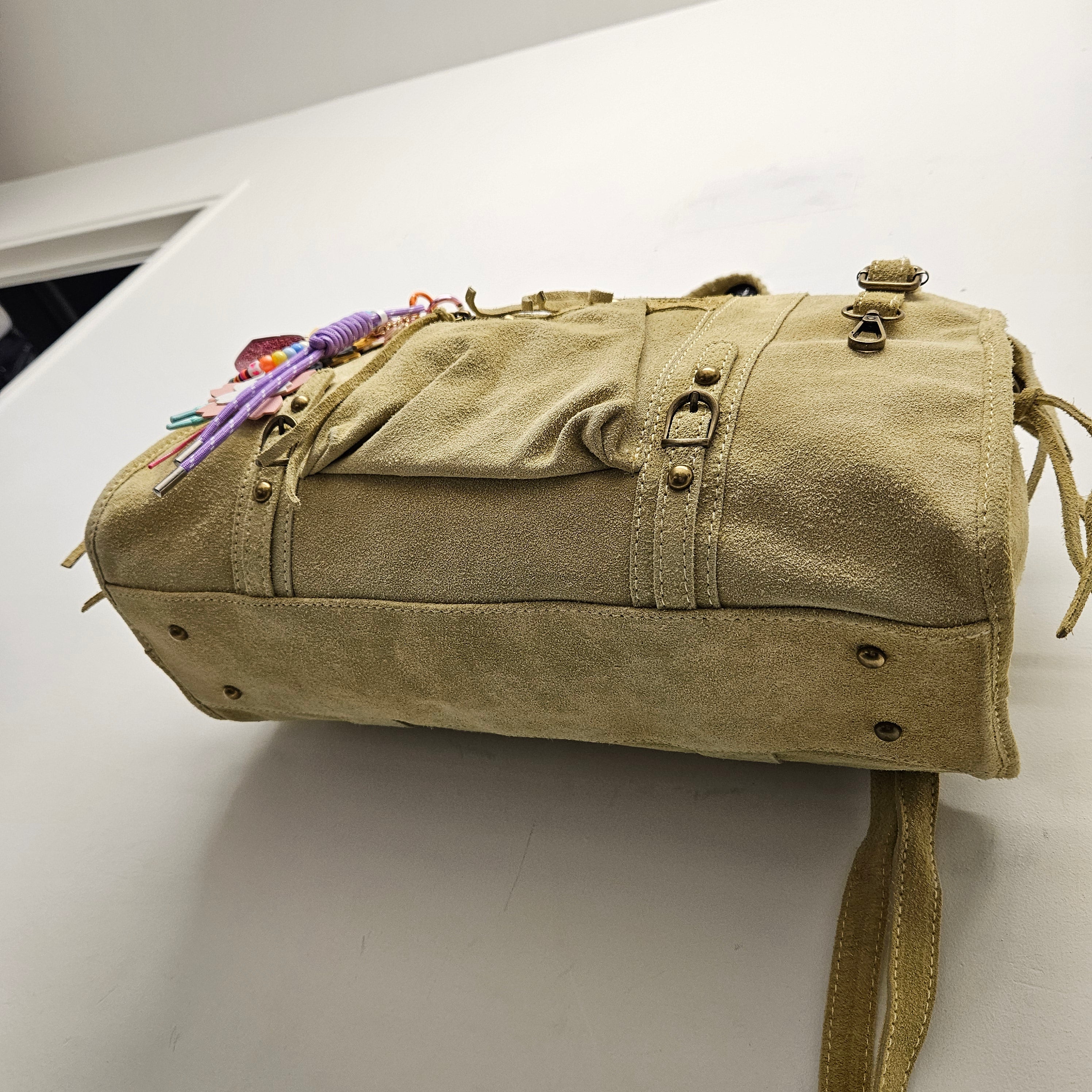 Grand Sac à main idéal pour les Cours , Bureau , Travaille , Week-End , Fourre-Tout Daim Cuir