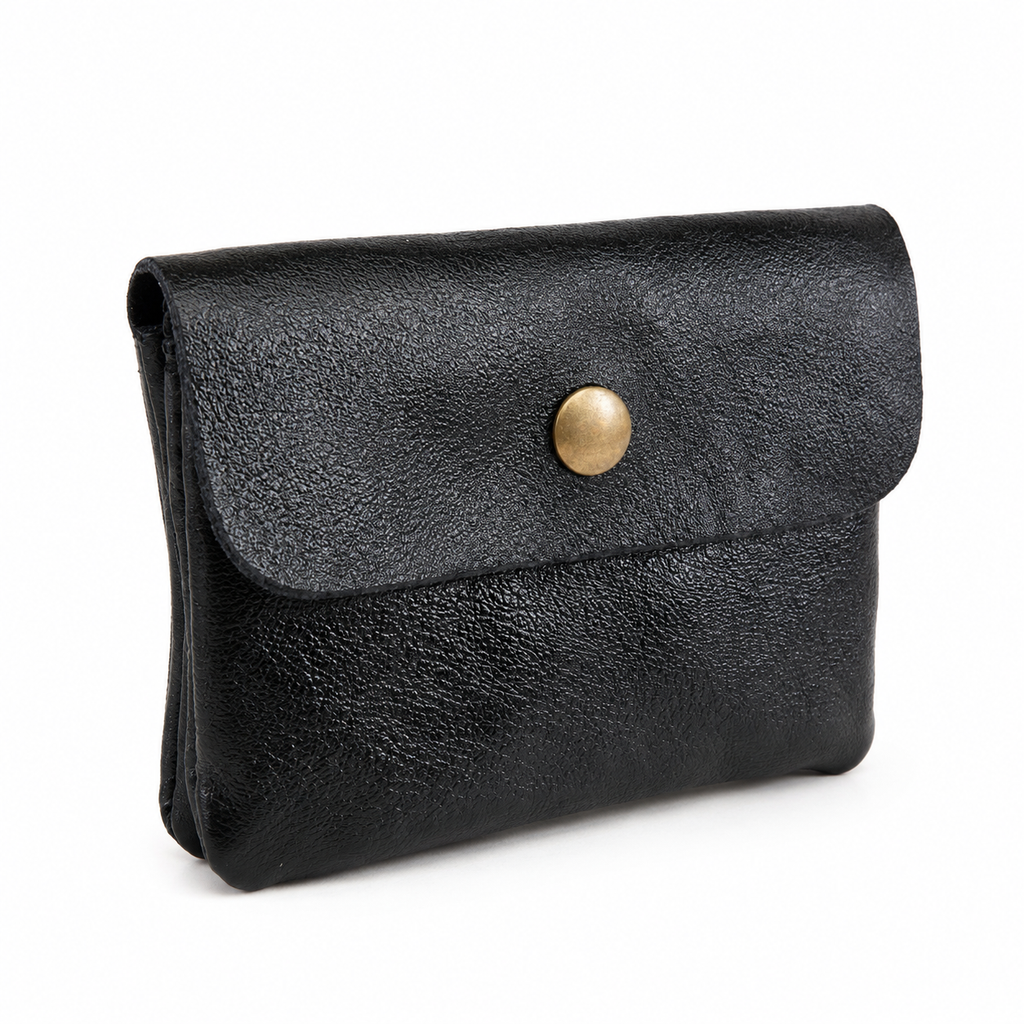 Porte monnaie 100% Cuir Noir